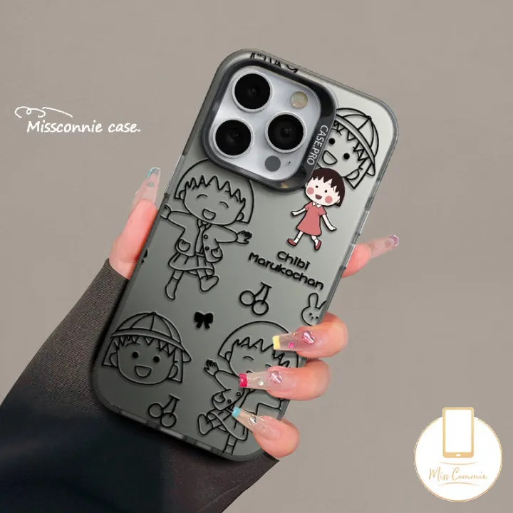 MissConnie%20Cartoon%20Anime%20Chibi%20Maruko-chan%20Phone%20Case%20Compatible%20for%20IPhone%2011%2013%2014%2012%2015%20Pro%20Max%20XS%20Max%20XR%2015Plus%20Cute%20Crayon%20Shin-chan%20Luxury%20Plating%20Metal%20Button%20Soft%20Shockproof%20Cover%20-%20Image%205