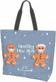 Gingerbread Man Candy Cane Christmas Tote Bag Grocery Bag Shopping Handbag Beach Gift Bags for Women Work Outdoor. 