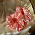 2 Pcs Colorful Silk Scrunchie Hair Band Bracelet Set For Grils.