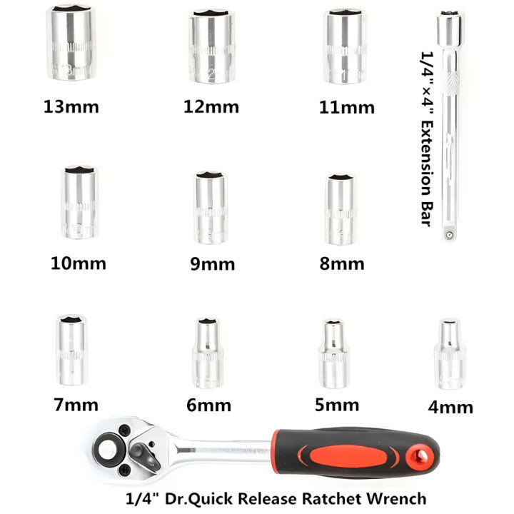 Socket%20Wrench%2012PCS%20Set%20Extension%20Rod%20Multi-function%20Ratchet%20Spanner%20Set%20Car%20Motorcycle%20Repair%20Hand%20Tool%20Set%20-%20Image%205