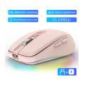 2.4G dual-mode Bluetooth 5.1 wireless mouse ABS silent computer MOUSE2400dpi. 