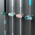 Broom Mop Holder Wall Mount Self-adhesive Mop Hanger Organizer Garage Kitchen Bathroom Storage Multi-Purpose Hook.