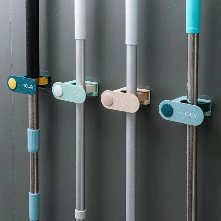 Broom%20Mop%20Holder%20Wall%20Mount%20Self-adhesive%20Mop%20Hanger%20Organizer%20Garage%20Kitchen%20Bathroom%20Storage%20Multi-Purpose%20Hook%20-%20Image%203