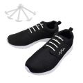 12pcs/set Leather Silicone Shoelaces sneakers shoes lace Lazy No Tie Shoelaces Elastic Silicone ShoeLace Suitable Unisex laces.