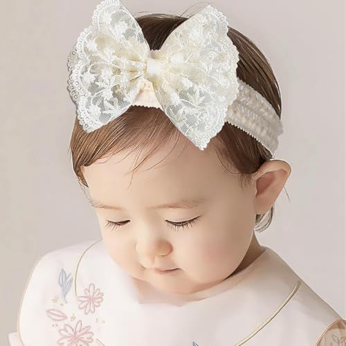 Baby%20Girls%20Bow%20Lace%20Headband%20Cute%20Soft%20Hairband%20White%20Butterfly%20Knot%20Headbands%20for%20Newborn%20Infants%20Toddlers%20Kids%20Christening%20Baptism%20Birthday%20Party%20Hair%20Accessories%20-%20Image%204