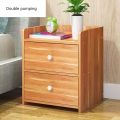 2 Drawer Design Bedside Table, Locker Double Pumping Living Room Hallway Thick Solid Chest of Drawers Bedroom Design by Nahid Furniture 18x14x12".