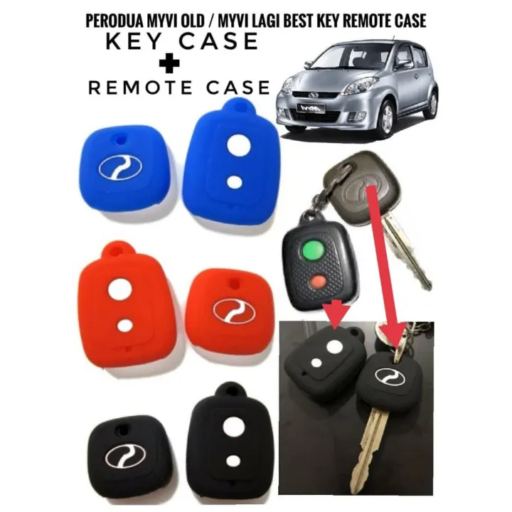Perodua Myvi Remote Control Cover Car Remote Control Key Casing Silicon Remote Control Key Casing Remote Control Button Security Cover Myvi Old Myvi 1st Generation Myvi SE Myvi 2003 2005 2007