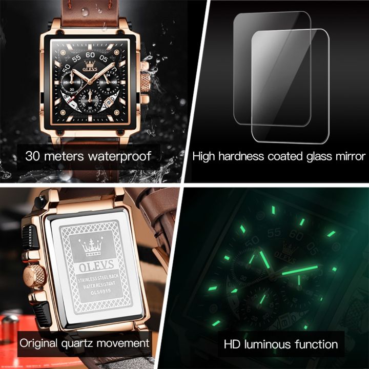 OLEVS%209919%20Square%20Fashion%20Watches%20for%20Men%20Chronograph%20Waterproof%20Leather%20Wrist%20Watch%20-%20Watch%20For%20Men%20-%20Image%208