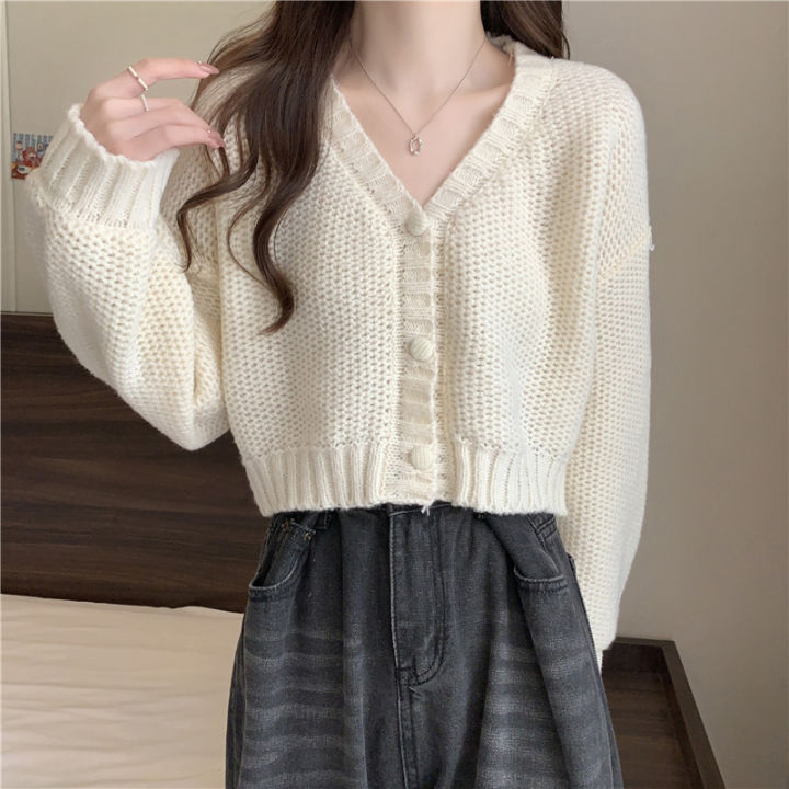 ITOOLIN%20Women%20Sweater%20Cardigan%20V-Neck%20Button%20Up%20Casual%20Knit%20Sweater%20Coat%20Sweet%20Cardigan%20Coat%20For%20Women%202023%20Autumn%20Winter%20-%20Image%207