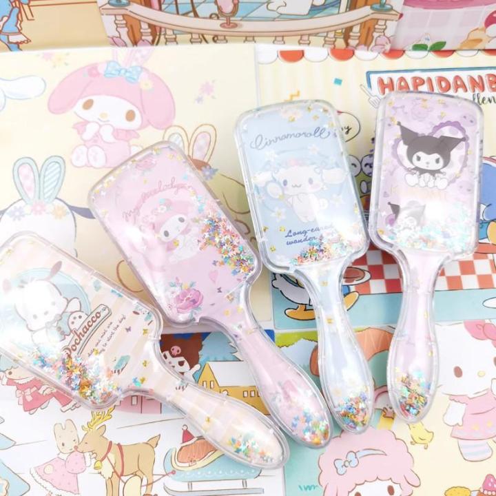 Sanrio%20Hair%20Brush%20Kuromi%20My%20Melody%20Kawaii%20Handle%20Combs%20Hello%20Kitty%20Cartoon%20Flowing%20Sand%20Series%20Comb%20Hair%20Cute%20Gifts%20for%20Children%20-%20Image%206