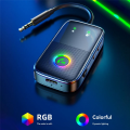 RGB Wireless Audio Adapter Bluetooth 5.4 Receiver Transmitter 3.5mm AUX for Speaker PC TV Car Audio Receiver. 