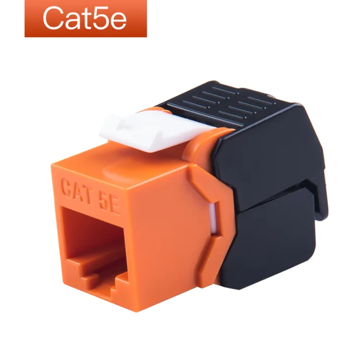 1000Mbps Ethernet RJ45 CAT 5e Colorful Keystone Jacks Toolless Type ...