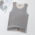 2023 New Children's Silk Cashmere Vest Boys and Girls Autumn and Winter Base Thermal Vest Baby Color Changing Vest.
