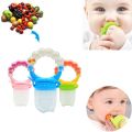 Fruit Feeder Pacifier-Baby Teething Toy Teether (with Extra 3 Nipples) -Color as per stock. 