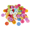 DIY random color Set of 100 sewing buttons Craft for kids DIY toys, Plastic, Random Color, 20mm. 