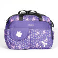 Navy Blue Flower Skin print  Baby Travel Bag. 