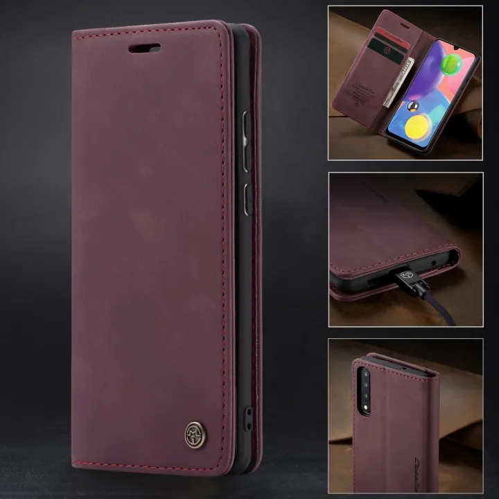 lthmy%20for%20Samsung%20Galaxy%20A70%20Retro%20PU%20Leather%20Wallet%20Case%20Card%20Slots%20Magnetic%20Closure%20Flip%20Stand%20Case%20Cover%20-%20Image%203