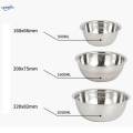 3 High Quality Stainless Steel Mixing Bowl Set with Scale for Camping Hiking. 