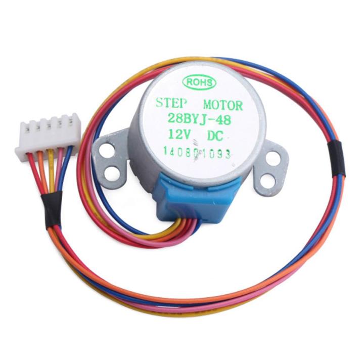 12V Stepper Motor DC 12V 28BYJ-48 4 Phase 5 Wires Programmable Small Reduction Gear Stepper Motor Drive Compatible With Arduino DIY Project Electrical Circuitry & Parts