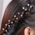 6/12pcs Crystal Rhinestone Flower Hair Claws Clamps Hairgrip Accessories Hairpins Hair Clips Jewelry for Women Bridal Kids Girl. 