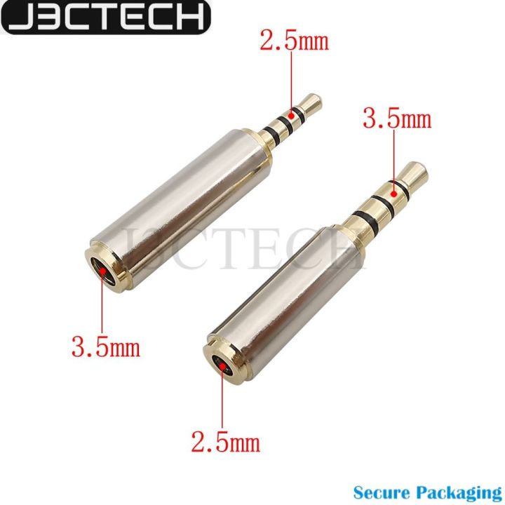3.5mm to 2.5mm / 2.5mm to 3.5mm Audio Adapter 4 Pole Male to Female Stereo Headphone Plug Jack Aux Converter 1PC