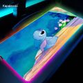 Cute Kawaii RGB Mouse Pad Gaming Accessories Computer Mousepad Gamer 100x50 Backlit LED Gabinete Carpet Tapis De Souris Desk Mat. 