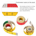 Flexible Tape Measure 3Pcs Soft Sewing Clothing Tailor Double Scale Color Body Measuring Ruler. 