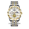BINBOND 1236 Men's Luxury Top Brand Watches Classic Fashion stainless steel Sport Quartz Watch.