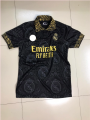 Real Madrid (With Embroidery) Premium Football Jersey Black 2023/24 - Golden. 