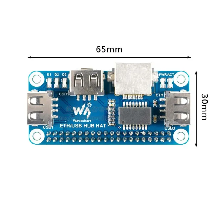 Raspberry%20Pi%204/Zero%20W%20USB%20to%20Ethernet%20RJ45%20Ethernet%20Port%20USB%20HUB%20Hub%20Splitter%20Expansion%20Board%20-%20Image%204