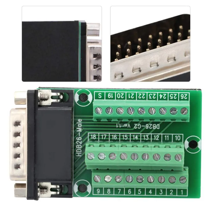 26%20Pin%20DB26%20D-SUB%20Male%20Adapter%20to%20PCB%20Terminal%20Signals%20Module%20-%20Image%206
