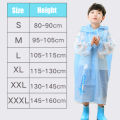Children's Raincoat Non Disposable EVA Conjoined Bag Seat Boys and Girls Primary School Students Cartoon Baby Raincoat.