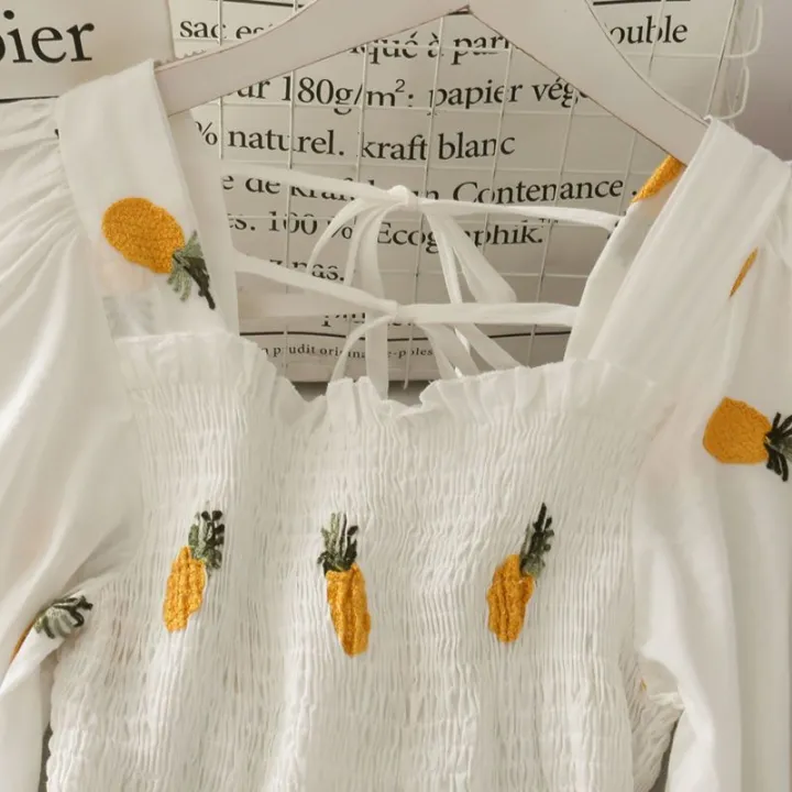 Summer%20Super%20Fairy%20White,%20Strawberry%20Printed%20Dress%20Women's%20Beautiful%20Bk%202021%20New%20Ling%20Mid-Length%20Dress%20Ins%20Fashion%20-%20Image%205