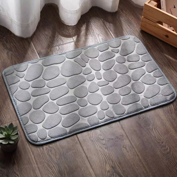 Bath%20Mat%20Cobblestone%20Bathroom%20Rug%20Floor%20Mat%20Memory%20Foam%20Bathmat%20Thick%20Soft%20Absorbent%20Non%20Slip%20Washable%20Carpet%20for%20bath%20shower%20-%20Image%204