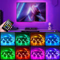 2Meter(6.56 Feet) RGB LED Strip Lights 5050 Remote Plus App Control Smart Music Sync LED Lights for Bedroom, Gaming & Party Decoration. 