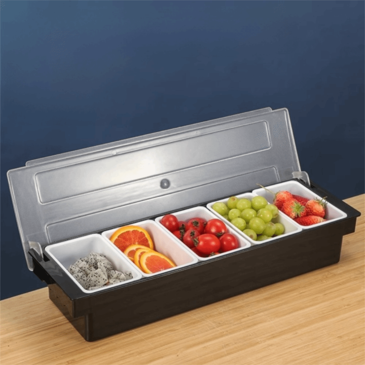 Snack Serving Container 3/4/5/6 Grids Compartmental Seasoning Box ...