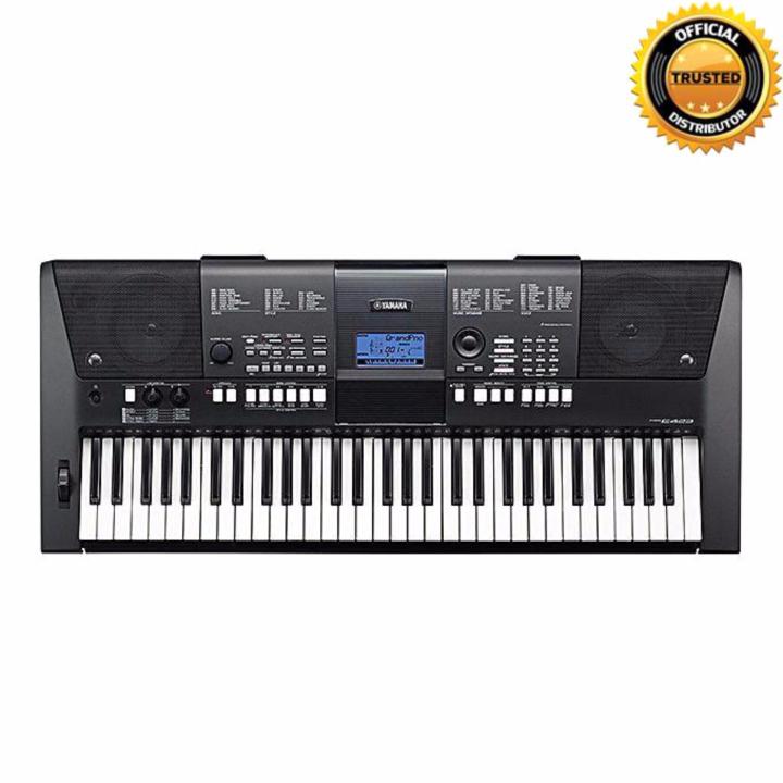 PSR-E423 Yamaha Digital Keyboard with Adapter - Black and White