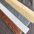2.3M 3D Foam Wall Pasted Self-adhesive Waterproof Waist Line Skirting Wall Pasted Living Room Background Wall Decoration.