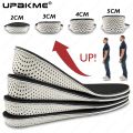 Invisible Height Increase Insoles EVA Memory Foam Men Women Shoe Insole Heel Lifting 2/3/4/5CM Taller Cushion Heighten Shoe Pad.