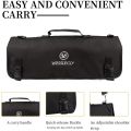 WESSLECO Knife Bag Nylon Chef Roll Bag with 8 Pocket for Kitchen Accessories Portable Knives Case Holder.