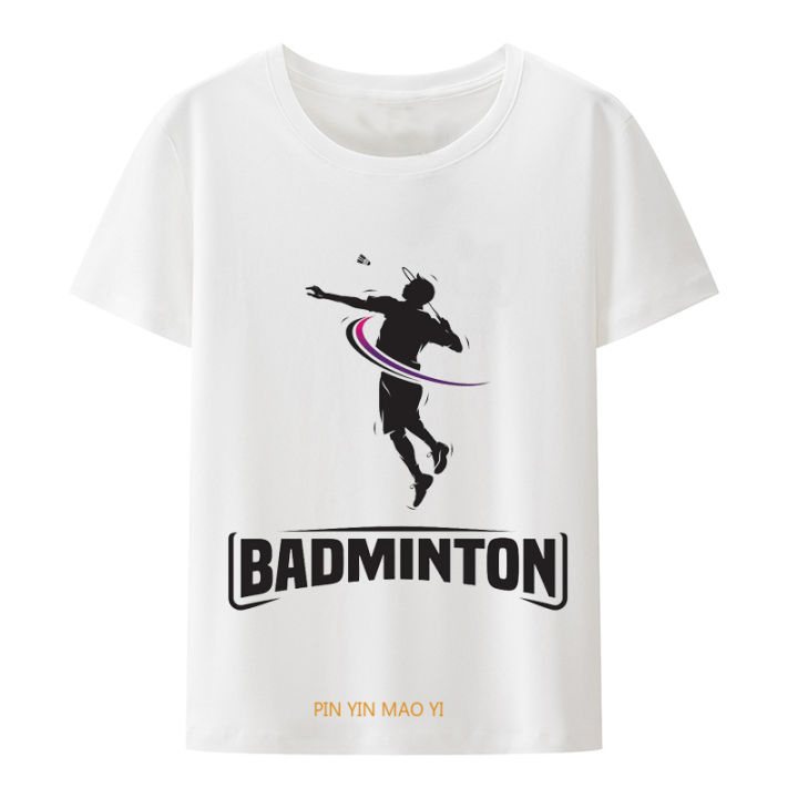Funny Badminton T Shirts Men's Tennis Sports Tops Camisa T Shirts Hipster Graphic Tee Casual Hip-hop Men's Clothing