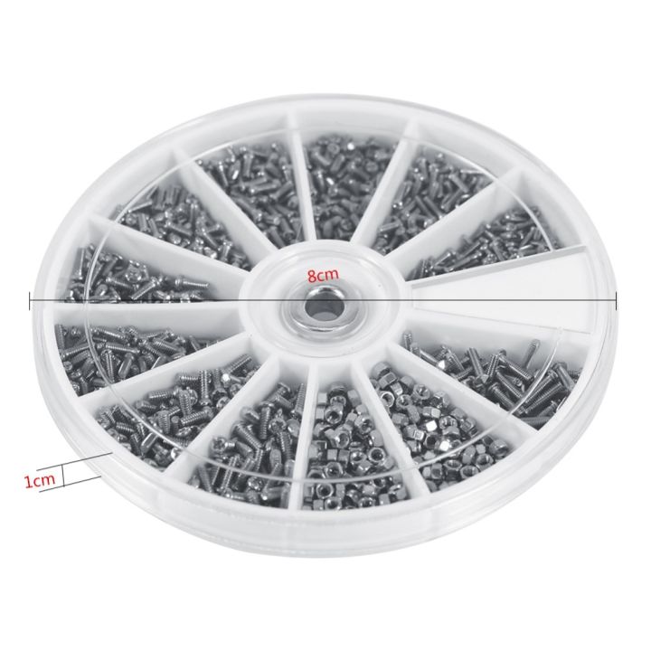 600Pcs%20M1/M1.2/M1.4/M1.6%20Small%20Screw%20Nut%20Assortment%20Kit%20Pan%20Head%20Cross%20Screw%20Hex%20Nut%20Set%20For%20Watches%20Glasses%20Motherboard%20Repair%20-%20Image%207