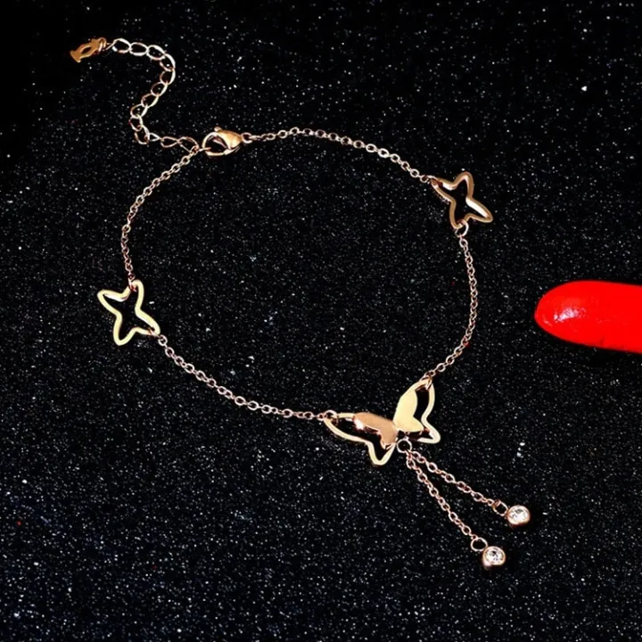 Women%E2%80%99s%20Rose%20and%20Butterfly%20Anklet%20Elegant%20Payel%20Nupur%20Foot%20Jewelry%20for%20Casual%20and%20Festive%20Looks%20-%20Image%204