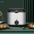 Mini Deep Oil Fryer Deep Frying Pot Electric Deep Fryer Fish Fryer Multipurpose Kitchen Gadgets Deep Fryer Deep Fry Food for Chips Vegetable. 