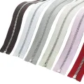 40-80cm (15-31 inch ) Metal Open-End Zip Zipper 5# For Apparel Outerwear Tailor Sewing Crafts Alloy Zippers Accessories 12 Color. 