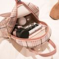 【Aesth Diary Store】Marea Mini Backpack Bag For Teenage Girl Plaid Women Shoulder Phone Purse Korean New Trendy Female Bagpack. 
