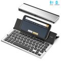 Jomaa Folding Keyboard Bluetooth Foldable Wireless Keyboard Pocket Size Rechargeable Keyboard for iPhone iPad Tablet Laptops. 