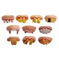 Halloween Simulation Denture Funny Soft Braces Rotten Teeth Cosplay Tricky Props. 