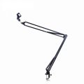 NB-37 Microphone Stand Desk Adjustable Suspension Boom Scissor Arm Stand For Microphones With Mic Windscreen.