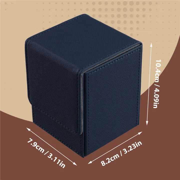 Card%20Case%20Deck%20Box%20Sleeved%20Cards%20Deck%20Game%20Box%20for%20Yugioh%20Binders:%20100+,%20Drak%20Blue%20-%20Image%202